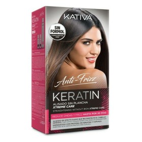 Trattamento Lisciante per Capelli Keratin Anti-frizz Xtrem Care Kativa (3 pcs) Capelli danneggiati di Kativa, Trattamenti per...