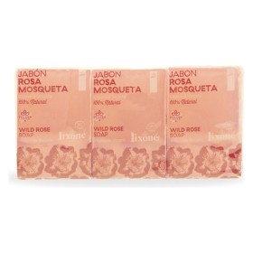 Pastilla de Jabón Rosa Mosqueta Lixoné (3 x 125 g) de Lixoné, Geles de ducha - Ref: S0576171, Precio: 4,56 €, Descuento: %