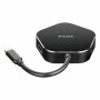 Hub USB D-Link DUB-M420 Nero Nero/Argentato Argentato Nero/Grigio 60 W