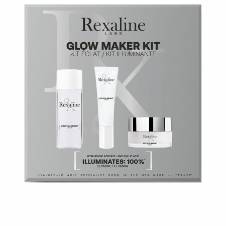 Conjunto de Cosmética Mulher Rexaline Crystal Bright Glow 3 Peças de Rexaline, Conjuntos e Kits de tratamento de pele - Ref: ...