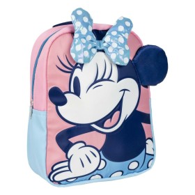 Mochila Escolar Minnie Mouse Cor de Rosa 22 x 28 x 9 cm de Minnie Mouse, Mochilas infantis - Ref: S0740217, Preço: 11,77 €, D...