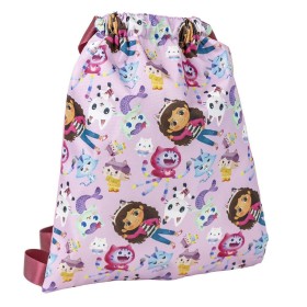 Mochila Saco Infantil Gabby's Dollhouse Rosa 27 x 33 cm de Gabby's Dollhouse, Mochilas infantiles - Ref: S0740223, Precio: 5,...