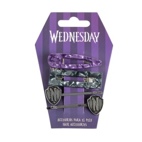 Hair Clips Wednesday 4 Pieces by Wednesday, Hair Pins - Ref: S0740830, Price: 5,60 €, Discount: %