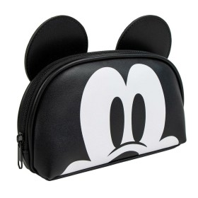 Travel Vanity Case Mickey Mouse Black 100 % Polyurethane 23 x 10,5 x 5,5 cm by Mickey Mouse, Cosmetic Cases - Ref: S0741643, ...