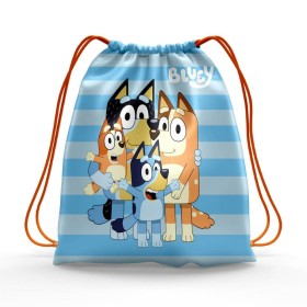 Rucksacktasche mit Bändern Bluey Blau 42 x 32 cm von Bluey, Kinderrucksäcke - Ref: S0741689, Preis: 5,60 €, Rabatt: %