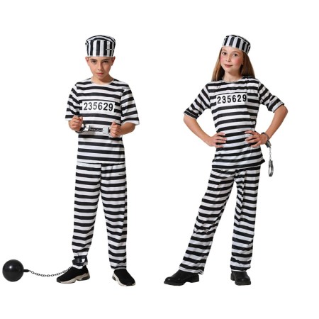 Costume per Bambini Carcerato Multicolore | Tienda24 - Global Online Shop Tienda24.eu