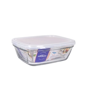 Boîte à repas rectangulaire avec couvercle Duralex Freshbox 1,1 L Transparent Rectangulaire de Duralex, Stockage des aliments...