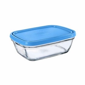 Lancheira Retangular com Tampa Duralex Freshbox Azul 1,1 L de Duralex, Armazenamento de alimentos - Ref: S2213995, Preço: 2,5...