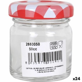 Jar Mediterraneo Transparent 50 ml Glass (24 Units) by Mediterraneo, Food storage - Ref: S2227770, Price: 11,16 €, Discount: %