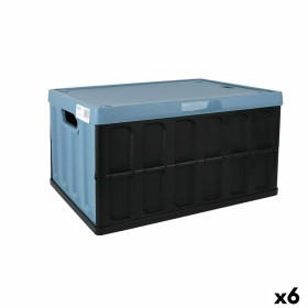 Boîte pliante Tontarelli Plastique 62 L Bleu Noir Ardoise 59,5 x 39 x 31,5 cm (6 Unités) de Tontarelli, Boîtes et coffres de ...