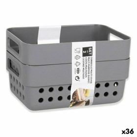 Cestino Multiuso Privilege Marrone 17 x 17 x 7 cm vimini Rotonda (18 Unità) | Tienda24 - Global Online Shop Tienda24.eu