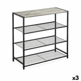 Estantes Confortime Preto Metal 60 x 30 x 63,5 cm (3 Unidades) de Confortime, Prateleiras e armazenamento - Ref: S2231295, Pr...