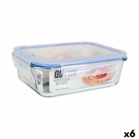 Lunchbox hermetisch Quttin rechteckig 1,5 L 23 x 17,5 x 7,6 cm (6 Stück) von Quttin, Lagerung von Lebensmitteln - Ref: S22315...