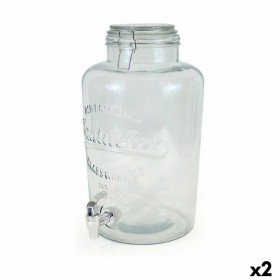 Dispensador de Agua Home ESPRIT Transparente Metal Cristal 13 x 13,5 x 32,5 cm | Tienda24 - Global Online Shop Tienda24.eu