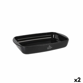 Pirofila da Forno Santa Clara Silicone Vetro Borosilicato Rettangolare 35 x 22,5 x 5,5 cm (2 Unità) di Santa Clara, Rostiere ...