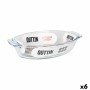 Fuente de Cocina Quttin 725 ml Vidrio Ovalado (6 Unidades) | Tienda24 - Global Online Shop Tienda24.eu