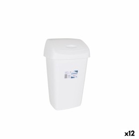 Rubbish bin Tontarelli Aurora White 9L With lid (12 Units) by Tontarelli, Wastebaskets - Ref: S2233837, Price: 51,46 €, Disco...