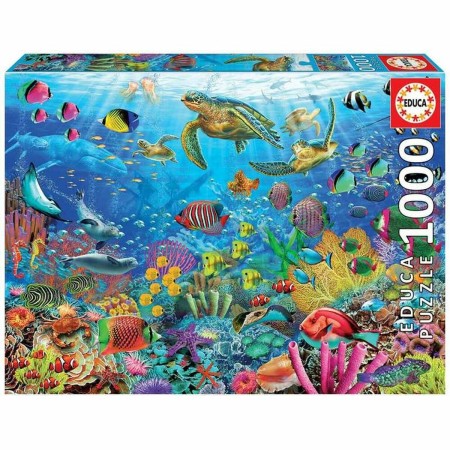 Puzzle Educa Turtles in Paradise 1000 pcs di Educa, Puzzle classici - Rif: S2415823, Prezzo: 10,38 €, Sconto: %