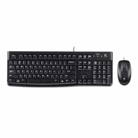 Tastiera e Mouse Logitech MK120 Nero Tedesco QWERTZ di Logitech, Set tastiera e Mouse - Rif: M0200192, Prezzo: 21,19 €, Scont...