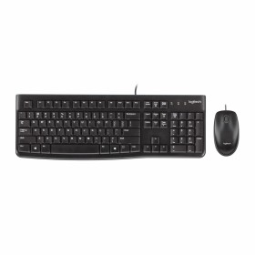 Tastiera e Mouse Logitech MK120 QWERTZ Nero Tedesco di Logitech, Set tastiera e Mouse - Rif: M0200202, Prezzo: 23,21 €, Scont...