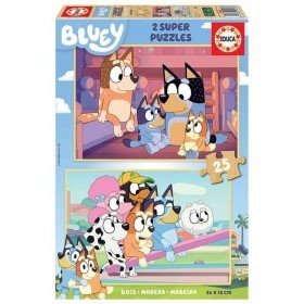 Set mit 2 Puzzeln Bluey 25 Stücke von Bluey, Klassische Puzzles - Ref: S2429433, Preis: 8,88 €, Rabatt: %