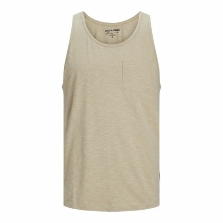 Tanktop Mann Jack & Jones Jortampa Slub Beige | Tienda24 Tienda24.eu