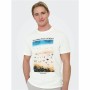 Herren Kurzarm-T-Shirt Only & Sons Onskolton Reg Beach Weiß | Tienda24 Tienda24.eu