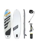 Planche de Paddle Surf Gonflable avec Accessoires Bestway Hydro-Force Blanc 305 x 84 x 12 cm | Tienda24 Tienda24.eu