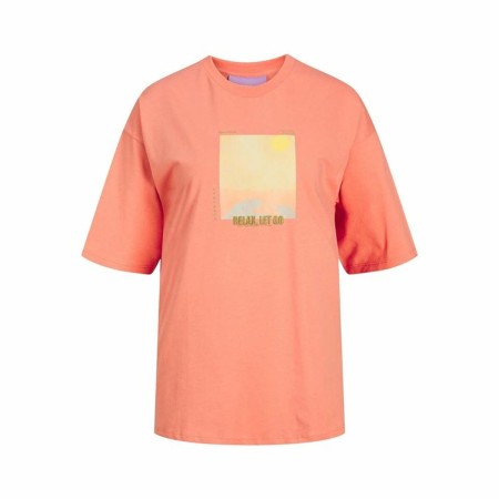 Camiseta de Manga Corta Mujer Jack & Jones Jxpaige Naranja | Tienda24 Tienda24.eu