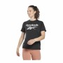 Camisola de Manga Curta Mulher Reebok RI BL TEE HB2271 Preto (XS) | Tienda24 Tienda24.eu