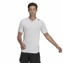 Herren Kurzarm-T-Shirt Adidas D4T Weiß | Tienda24 Tienda24.eu