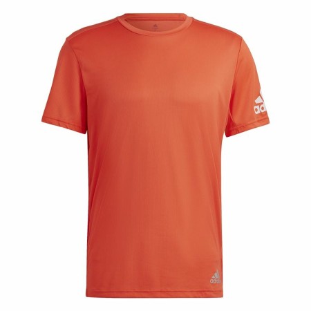 Men’s Short Sleeve T-Shirt Adidas Run It Orange | Tienda24 Tienda24.eu