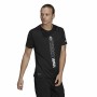 Camisola de Manga Curta Homem Adidas Agravic Preto | Tienda24 Tienda24.eu