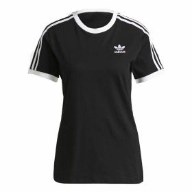 Camiseta de Manga Corta Mujer Adidas Trefoil Negro | Tienda24 Tienda24.eu