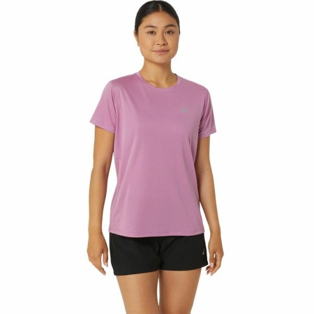 Camiseta de Manga Corta Mujer Asics Core Rosa claro | Tienda24 Tienda24.eu