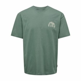 Herren Kurzarm-T-Shirt Only & Sons Onskylan Rlx Icon Dunkelgrün