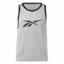 Camiseta de baloncesto Reebok Gris claro | Tienda24 Tienda24.eu