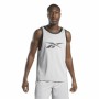 Camiseta de baloncesto Reebok Gris claro | Tienda24 Tienda24.eu