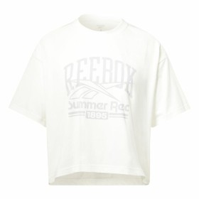 Camiseta de Manga Corta Mujer New Era Blanco | Tienda24 Tienda24.eu