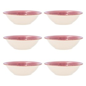 Bol Quid Vita Rosa Cerámica 6 Unidades (18 cm) de Quid, Cuencos y tazones - Ref: S2701954, Precio: 14,94 €, Descuento: %