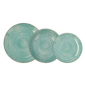 Dinnerware Set Quid Montreal Ceramic Turquoise Stoneware 18 Pieces by Quid, Combination Sets - Ref: S2702105, Price: 54,64 €,...