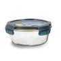 Hermetic Lunch Box Quid Astral 950 ml Blue Glass 18 x 18 x 8 cm by Quid, Food storage - Ref: S2706427, Price: 6,46 €, Discoun...