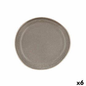 Piatto da pranzo Bidasoa Gio Irregolare Grigio Ceramica 20 cm (6 Unità) di Bidasoa, Piatti e teglie - Rif: S2710142, Prezzo: ...