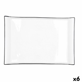 Flat Plate Home ESPRIT Transparent Golden Crystal 23 x 23 x 8 cm | Tienda24 - Global Online Shop Tienda24.eu