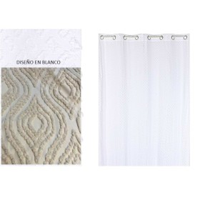 Cortina Home ESPRIT Branco 140 x 260 cm de Home ESPRIT, Cortinas - Ref: S3056604, Preço: 21,83 €, Desconto: %