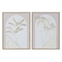 Cadre Home ESPRIT Blanc Beige Palmiers Scandinave 45 x 2,2 x 60 cm (2 Unités) | Tienda24 - Global Online Shop Tienda24.eu