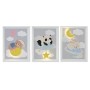 Cadre Home ESPRIT Jaune Gris Enfant 30 x 1,8 x 40 cm (4 Unités) | Tienda24 - Global Online Shop Tienda24.eu