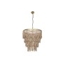 Ceiling Light Home ESPRIT Golden Natural Wood Metal 70 x 70 x 157 cm | Tienda24 - Global Online Shop Tienda24.eu