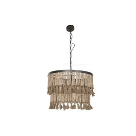 Suspension Home ESPRIT Marron Naturel Bois Métal 50 W 61 x 61 x 117 cm de Home ESPRIT, Plafonniers - Réf : S3058574, Prix : 1...