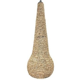 Candeeiro de teto Home ESPRIT Natural Madeira Metal 50 W 36,5 x 36,5 x 174,5 cm de Home ESPRIT, Iluminação de teto interior -...